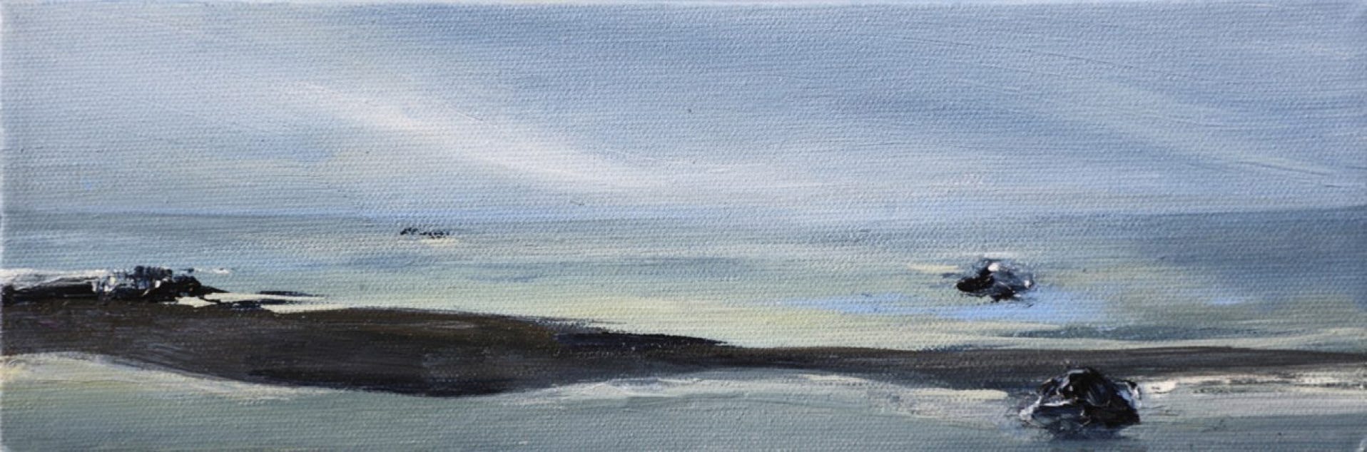 Acrylic painting of the seacoast by Annette